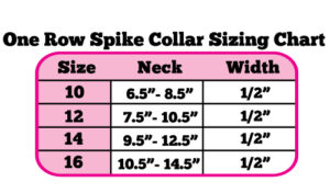 Size charts - ONE-ROW-SPIKE-COL-SIZE-CHART-EDIT